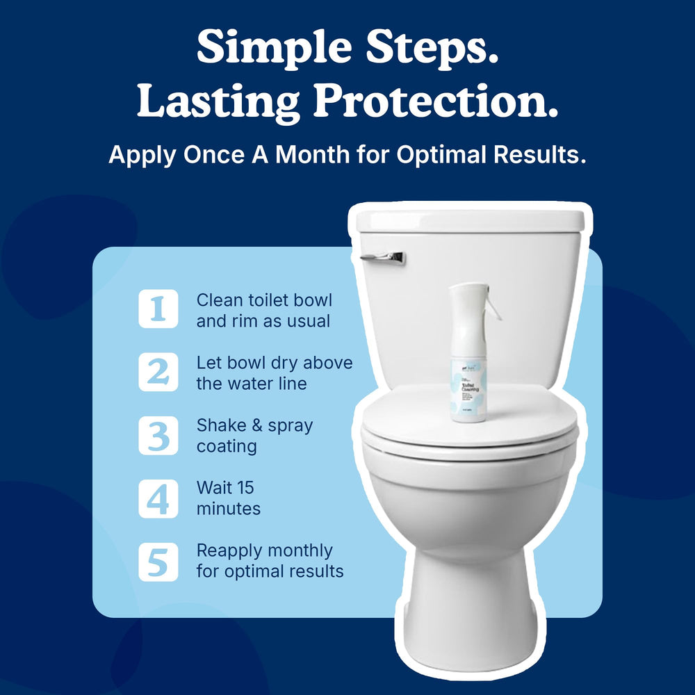SpotLESS Materials monthly maintenance steps show easy reapplication for low-effort upkeep.
