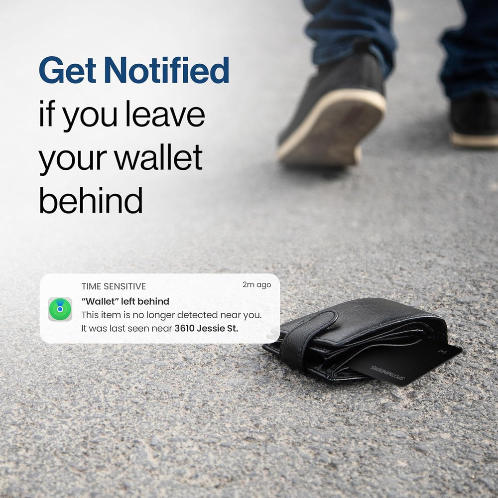Spotminders loud 100dB speaker helps locate lost items quickly.