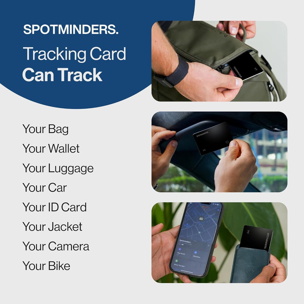 Spotminders MFi-certified badge confirming Apple compatibility.