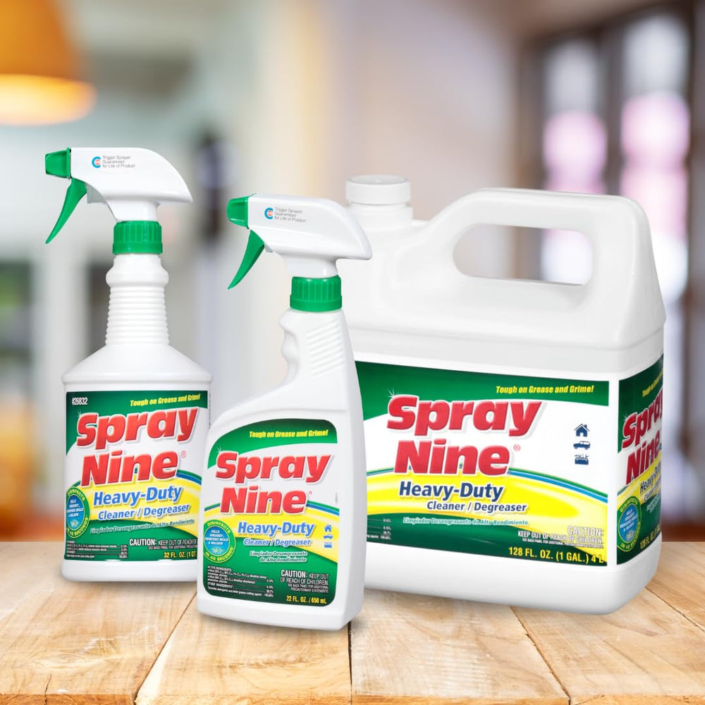 Spray Nine cleans vinyl surfaces like dashboards safely.