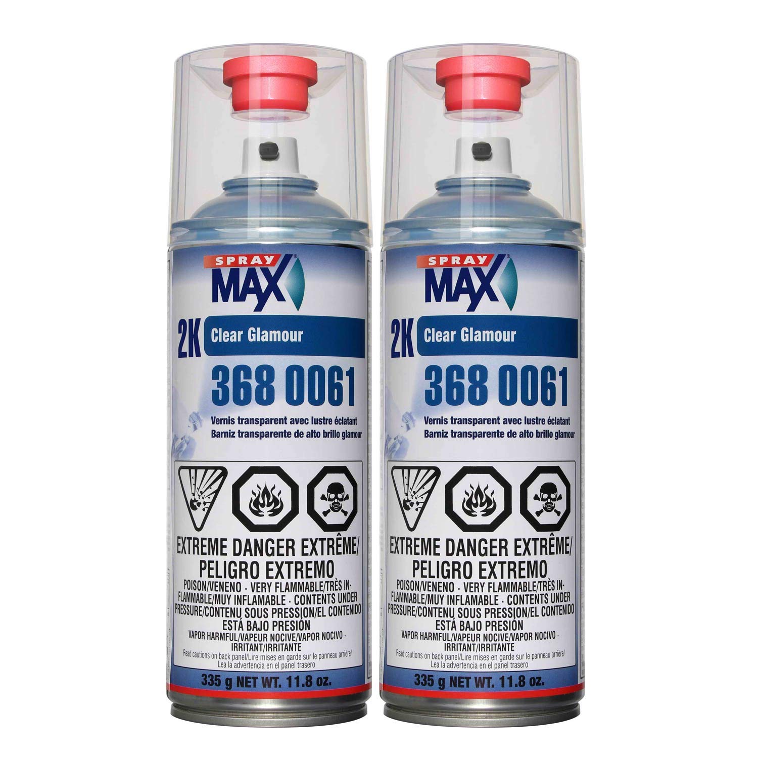 SprayMax USC 2K High Gloss Clearcoat aerosol for auto refinishing with durable protection.