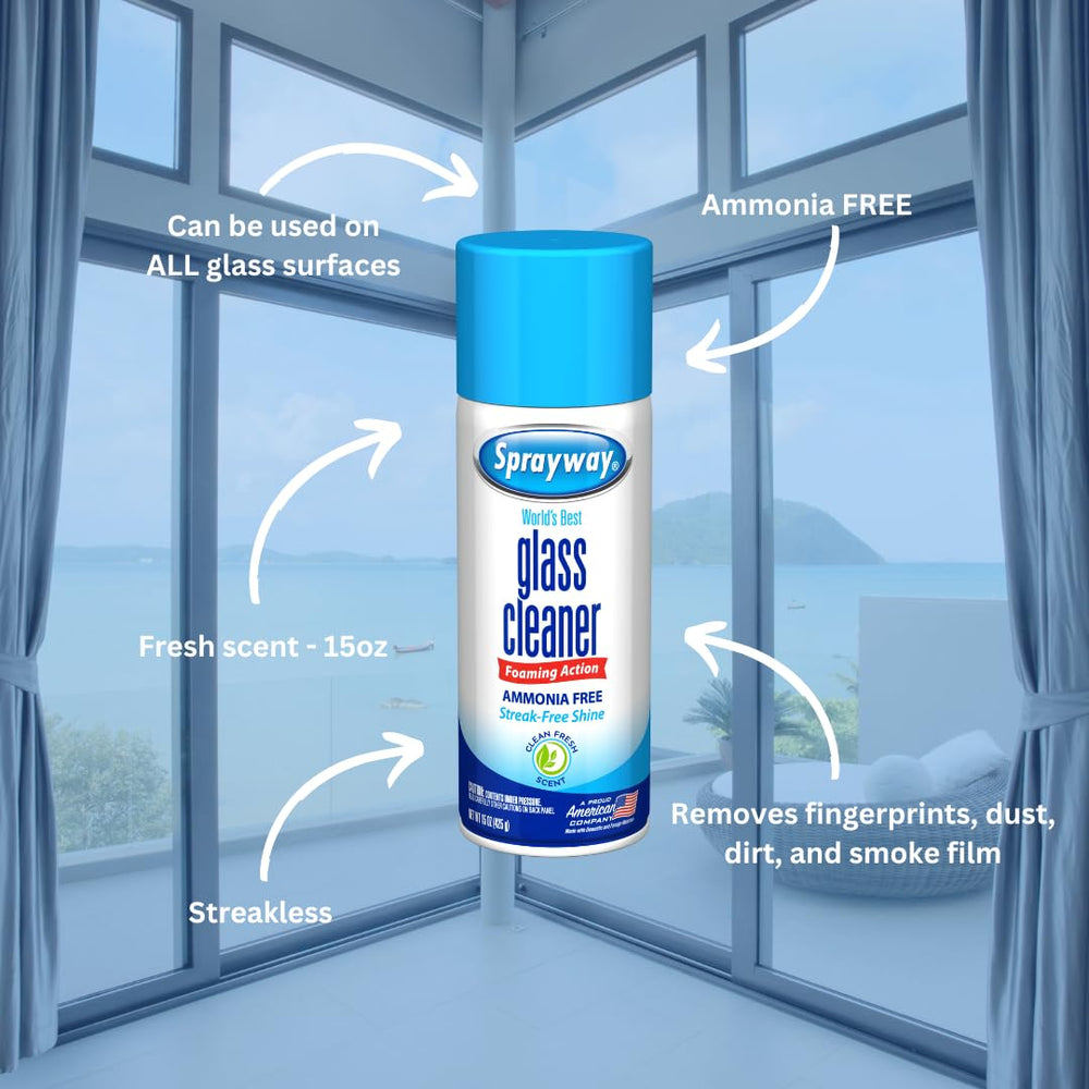 Sprayway glass cleaner provides streak-free shine on surfaces