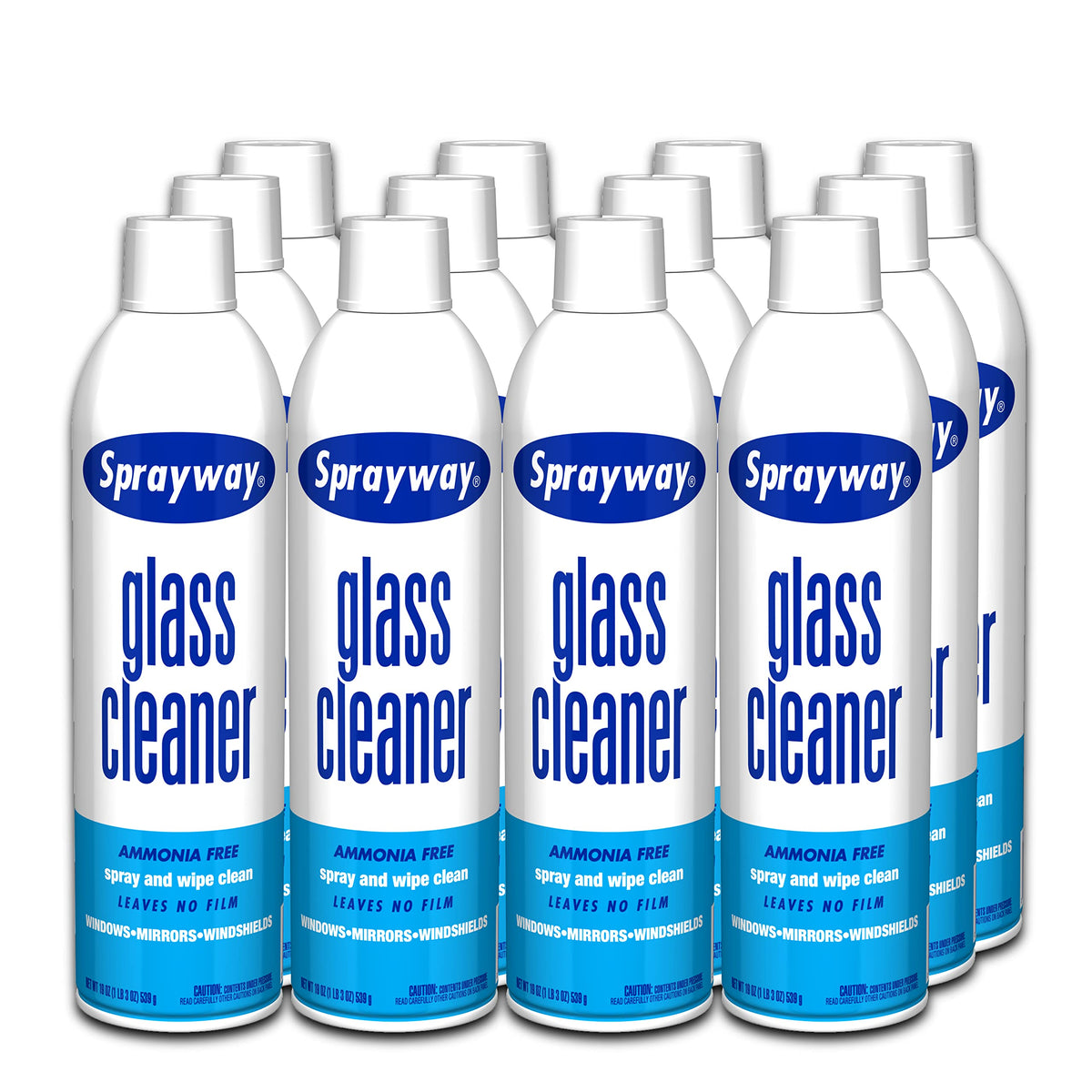Sprayway Glass Cleaner foaming spray delivers streak-free shine on glass surfaces