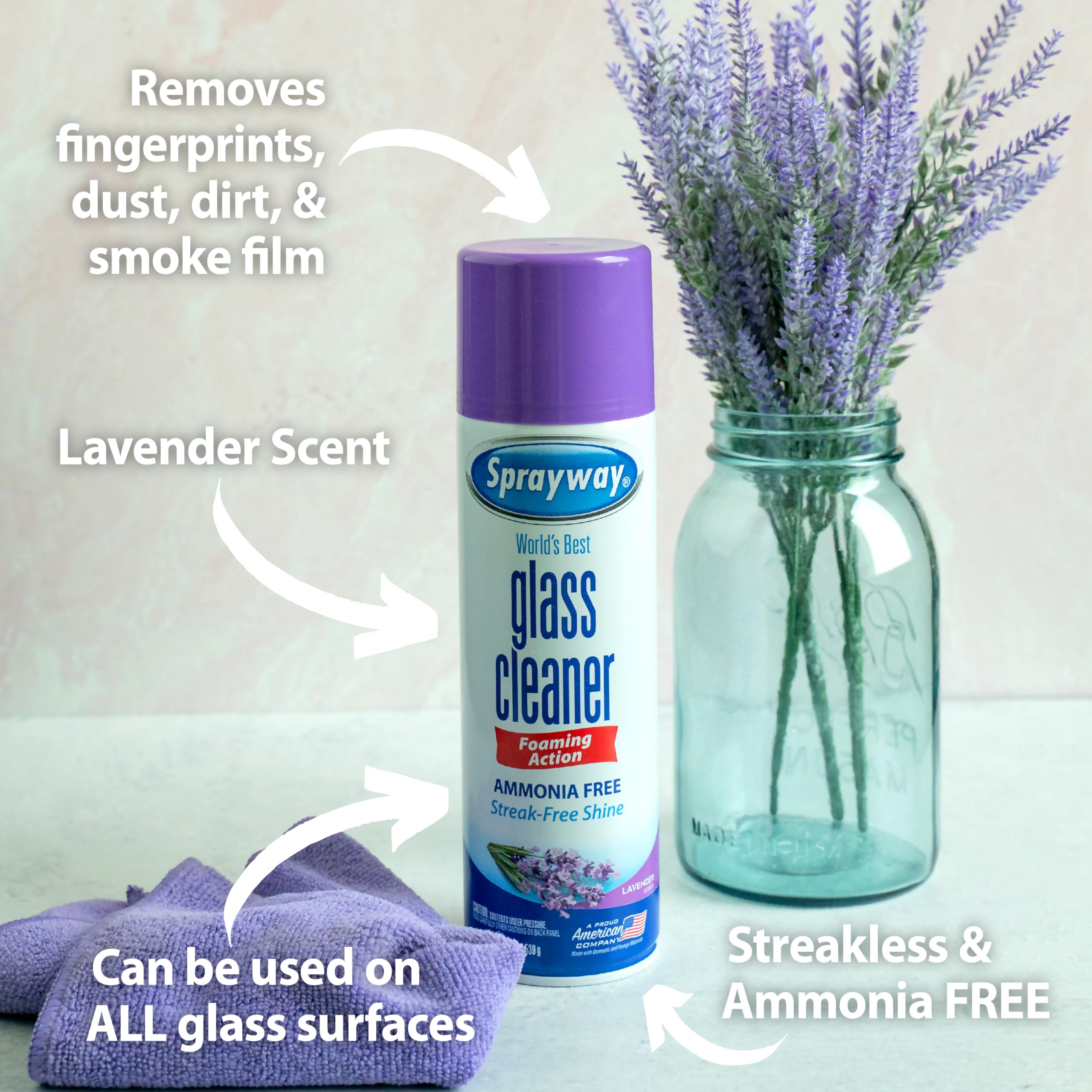 Sprayway Glass Cleaner streakless drying leaves no residue