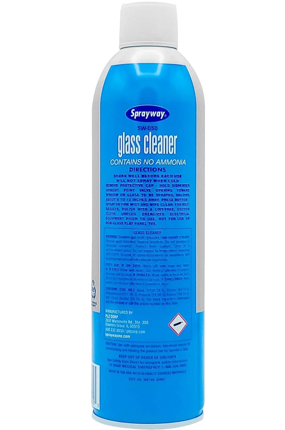 Sprayway Glass Cleaner used on windows and mirrors for clarity.