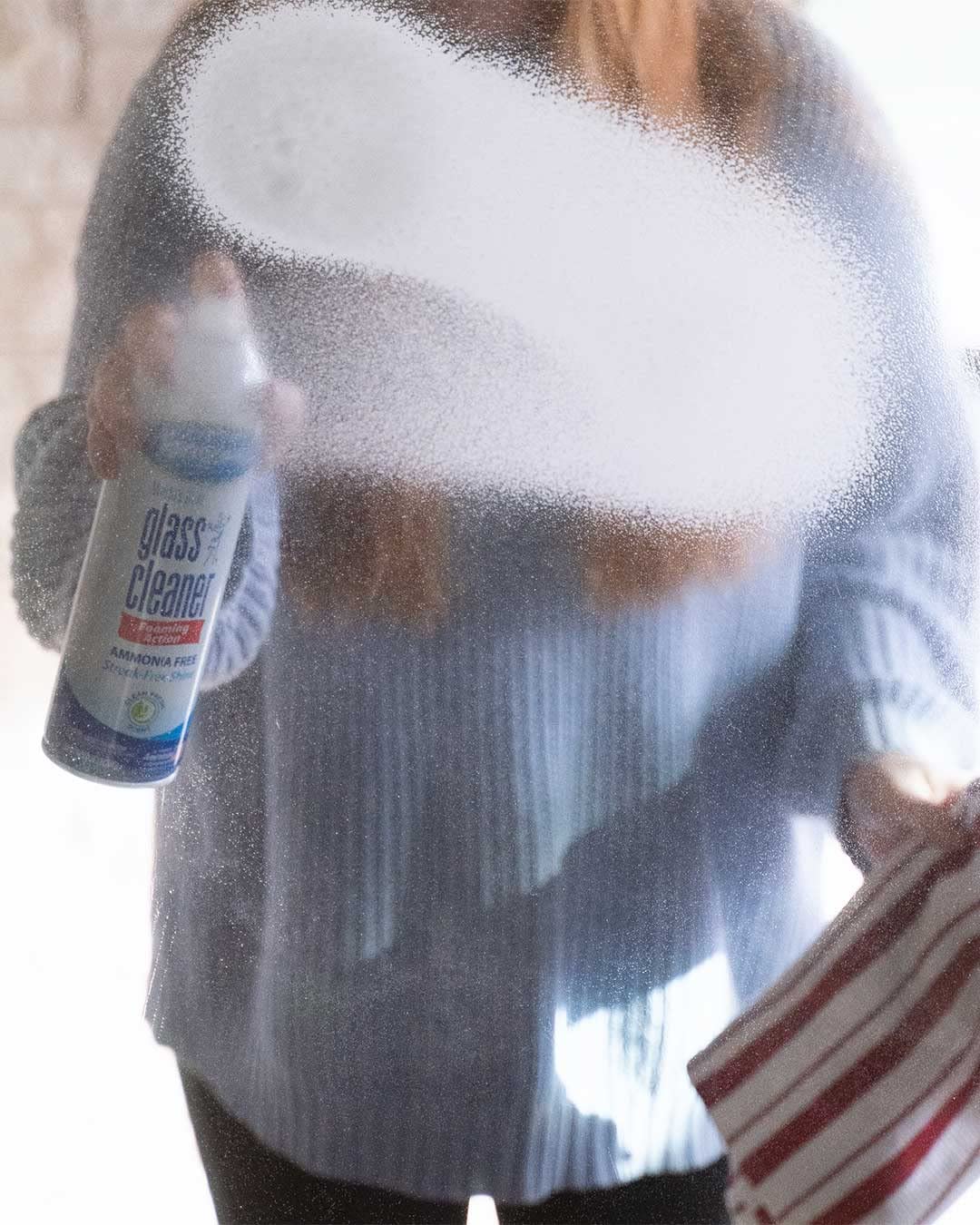 Sprayway ammonia-free formula cleans glass safely without harsh fumes
