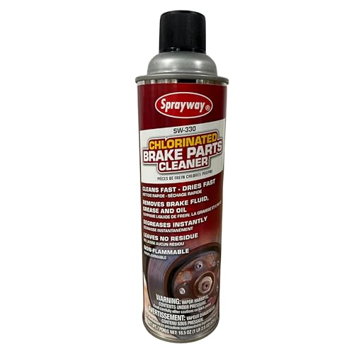 Sprayway SW330 applied to rotor to remove grease and grime