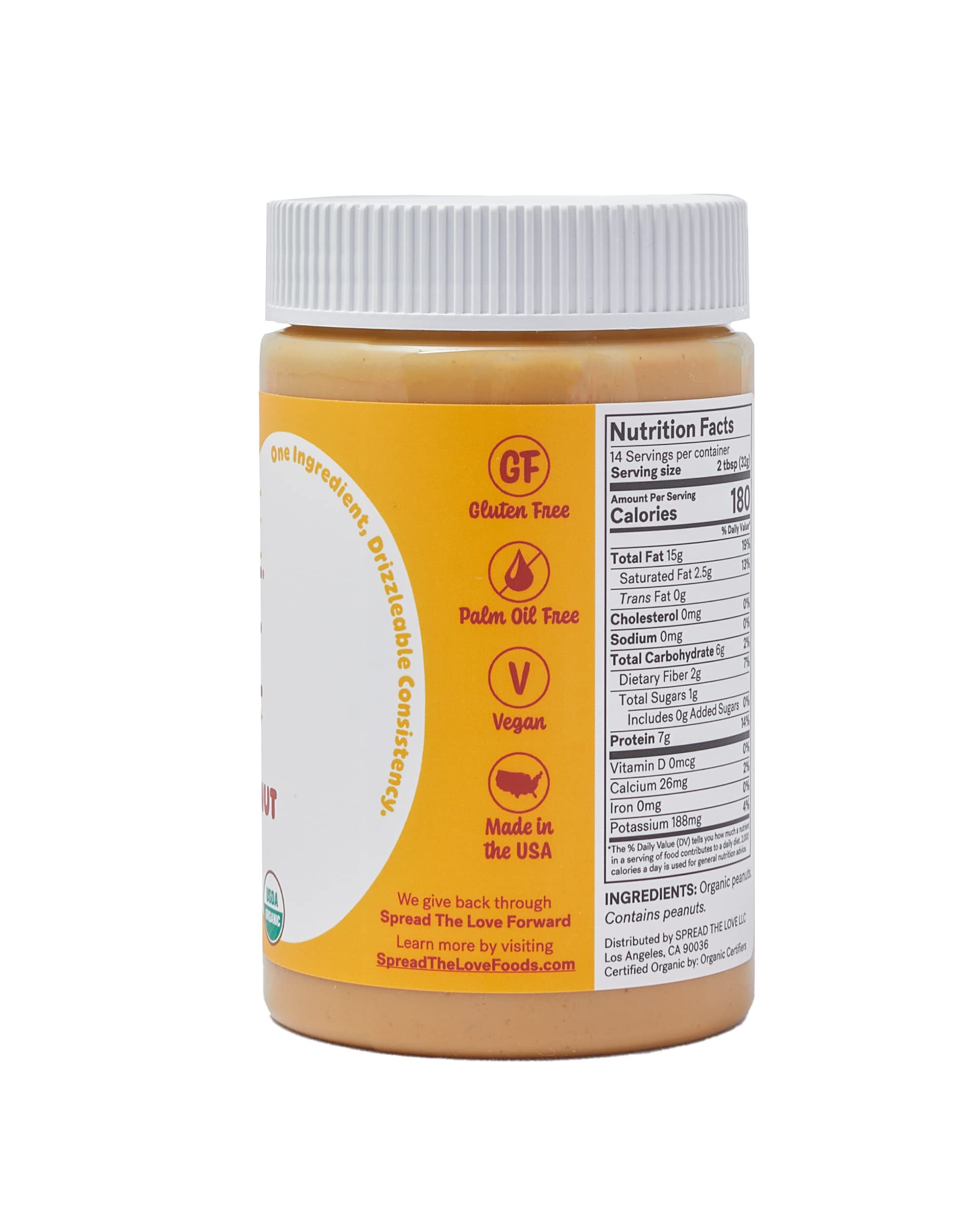 Spread The Love Naked Organic Peanut Butter on toast for a quick snack idea.