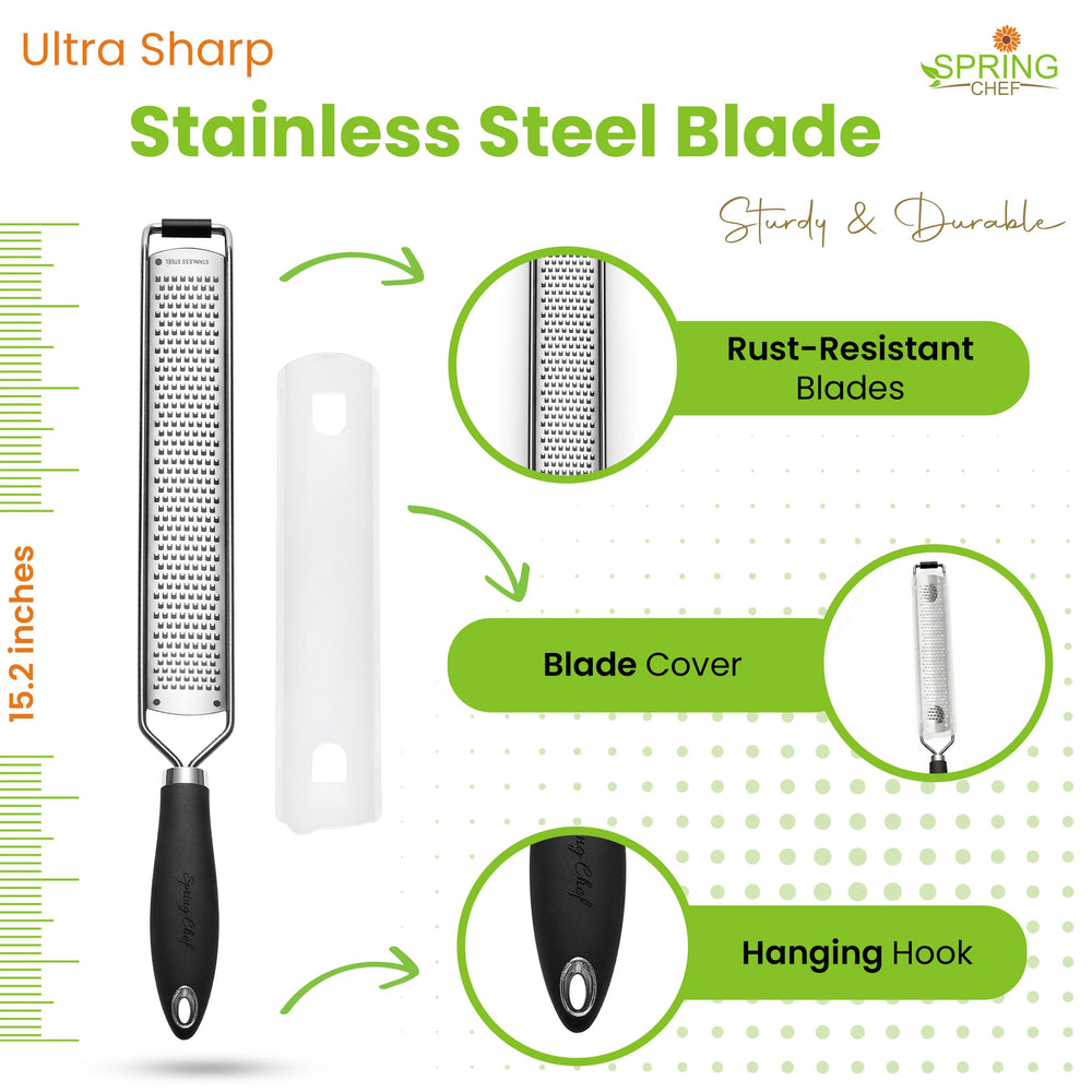 Spring Chef durable no-bend construction maintains shape under pressure.