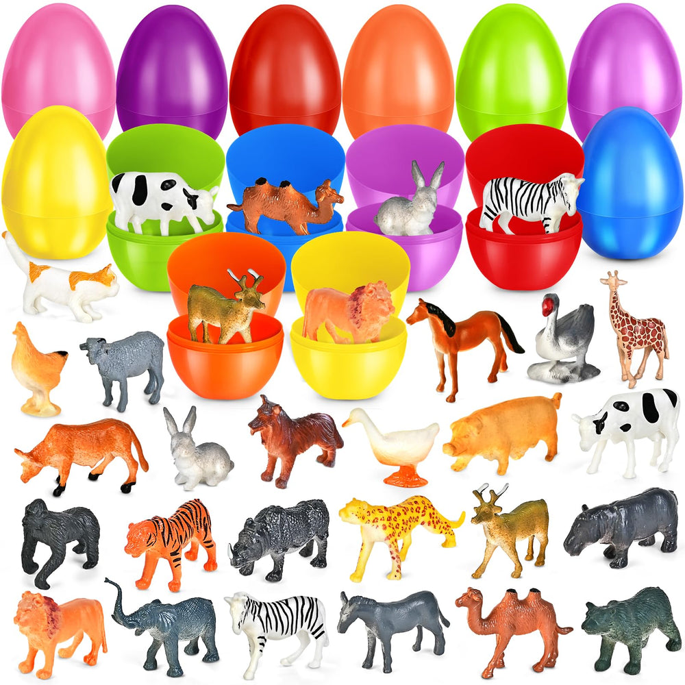 SpringFlower 24-pack filled Easter eggs with bright shells for exciting egg hunts.