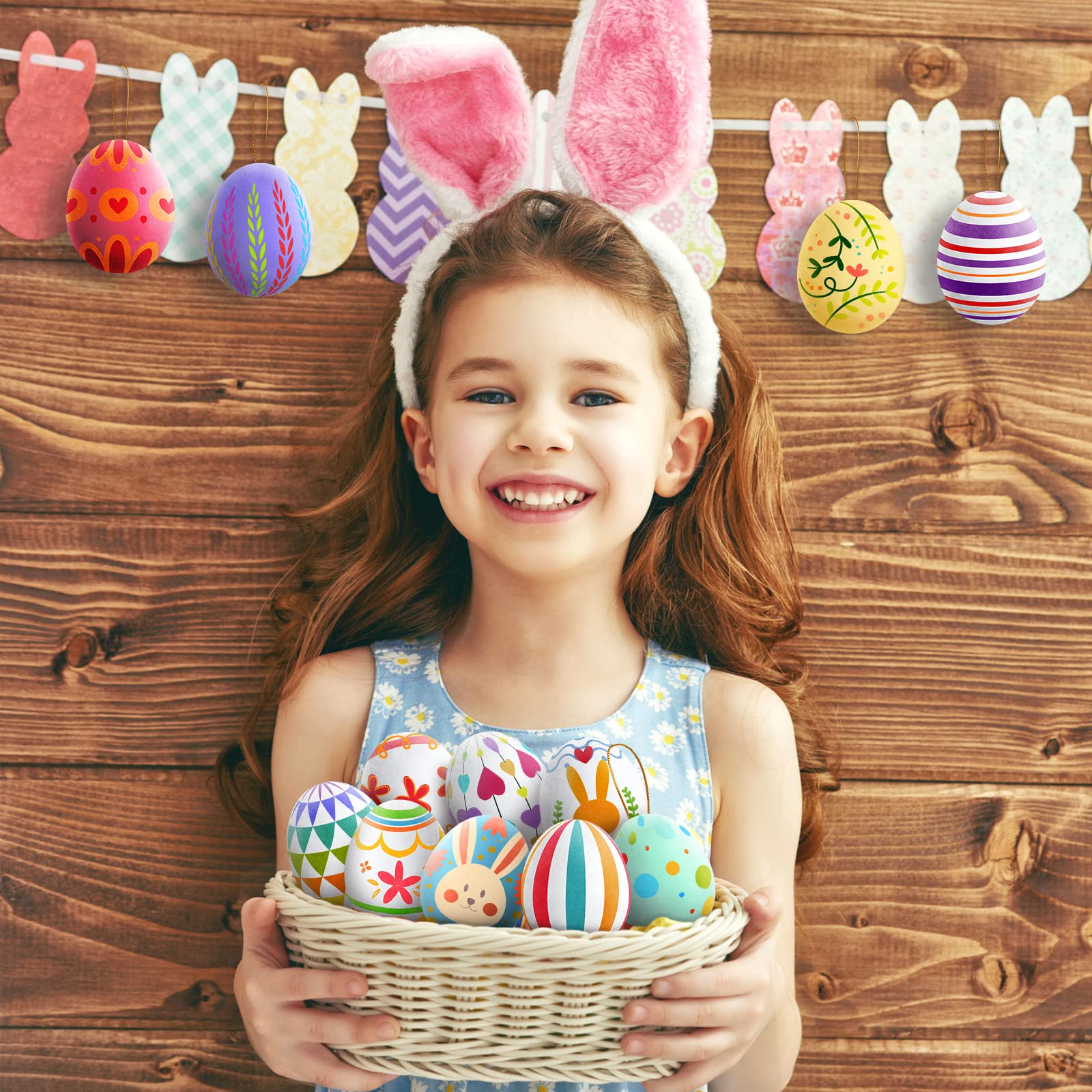 SpringFlower ABS plastic Easter eggs offer durable safe crafting