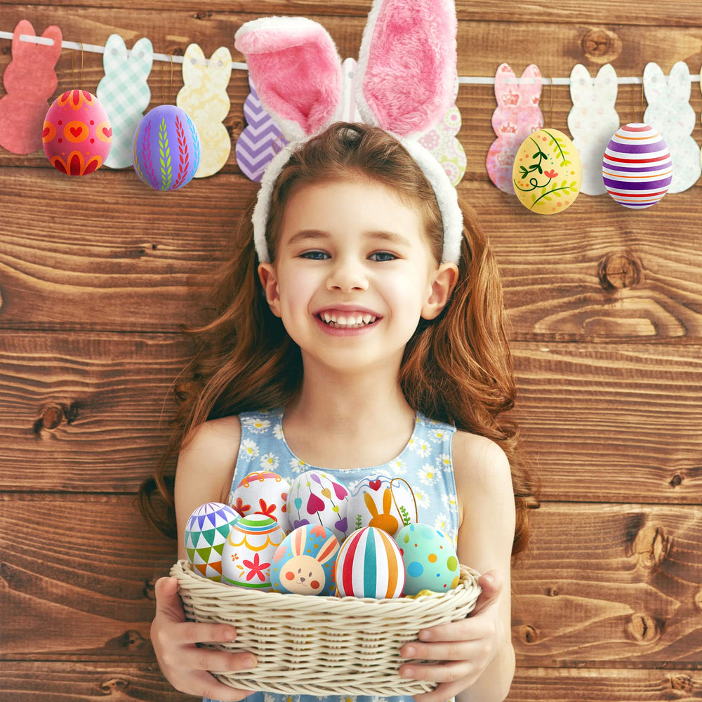 SpringFlower ABS plastic Easter eggs offer durable safe crafting