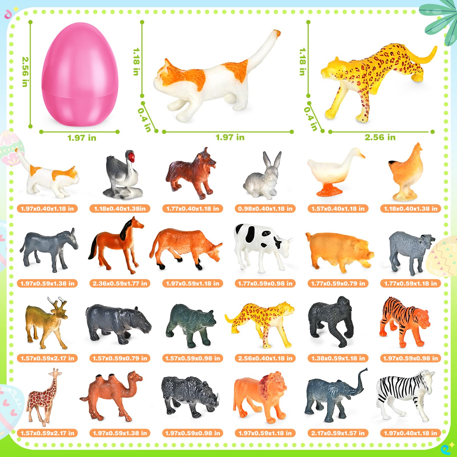 SpringFlower animal-toy Easter eggs spark imaginative play during gatherings.