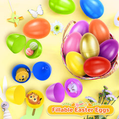 SpringFlower 2.3-inch Easter egg in blue, ideal for kids baskets and crafts
