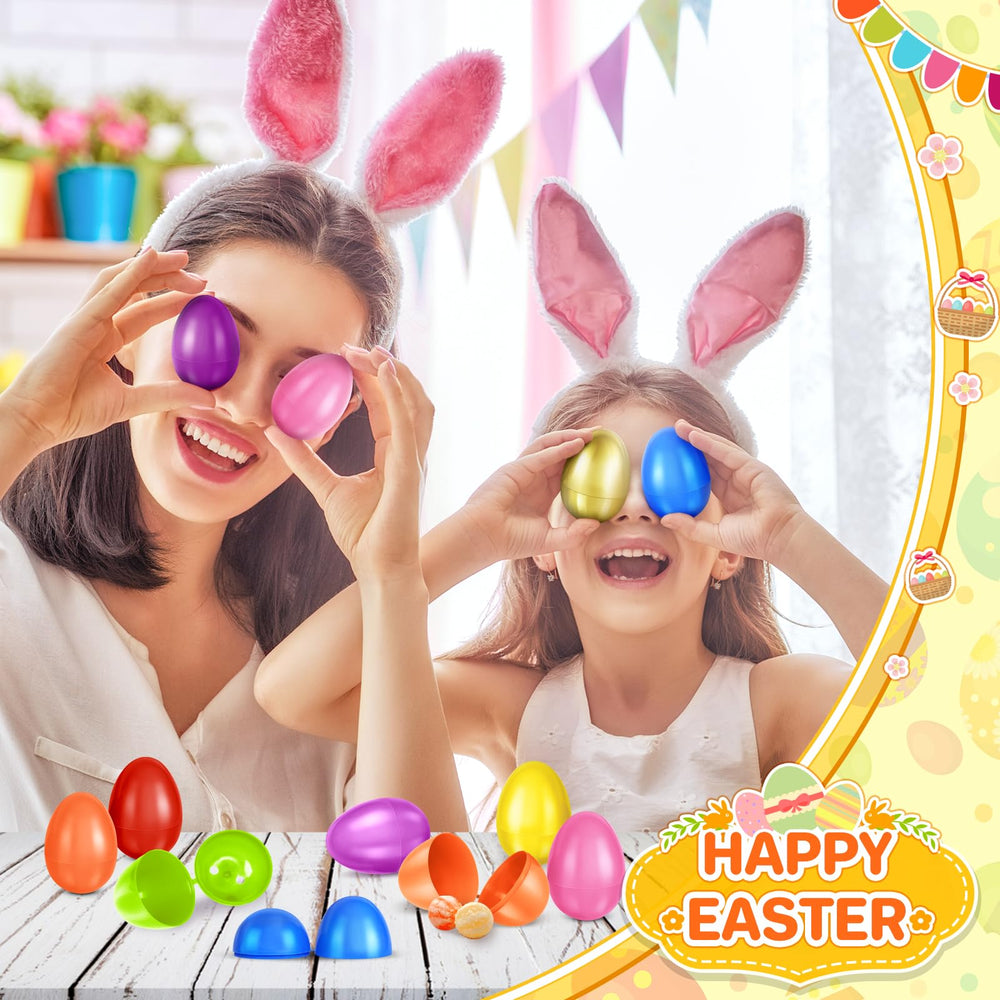 SpringFlower 2.3-inch Easter egg in yellow, vibrant decor and hidden surprises