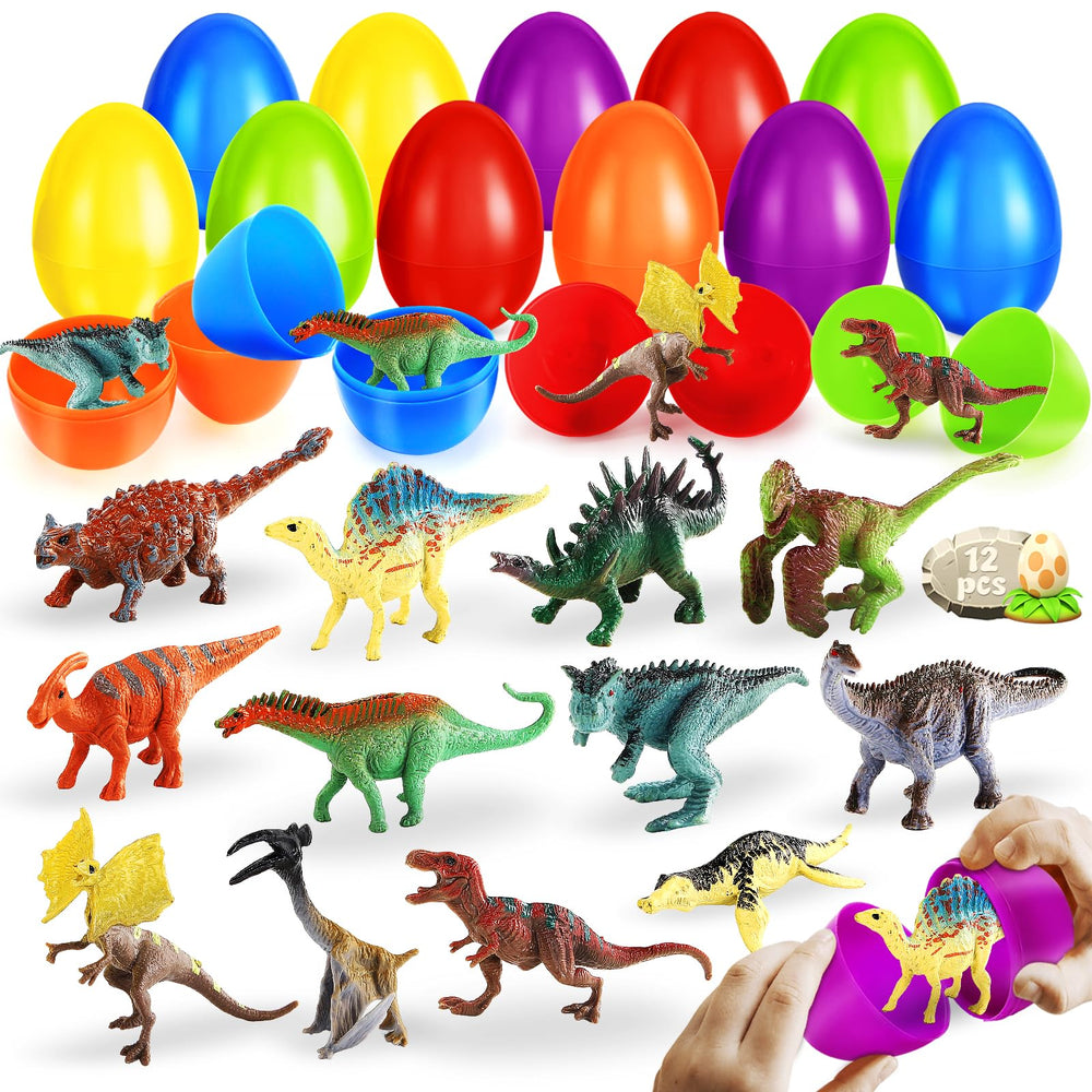 SpringFlower 12-pack Easter eggs ready for egg hunts.
