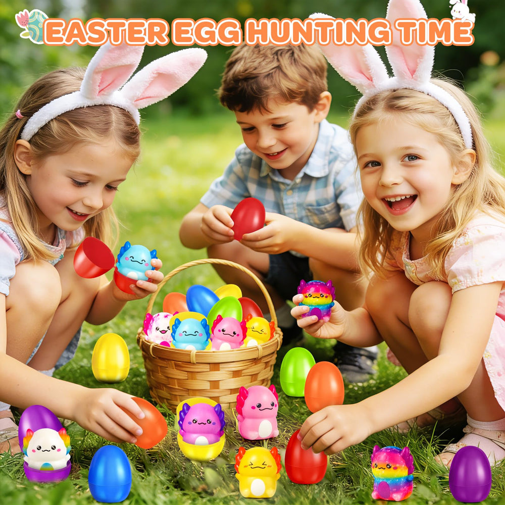 SpringFlower Easter eggs hidden for a fun backyard hunt.