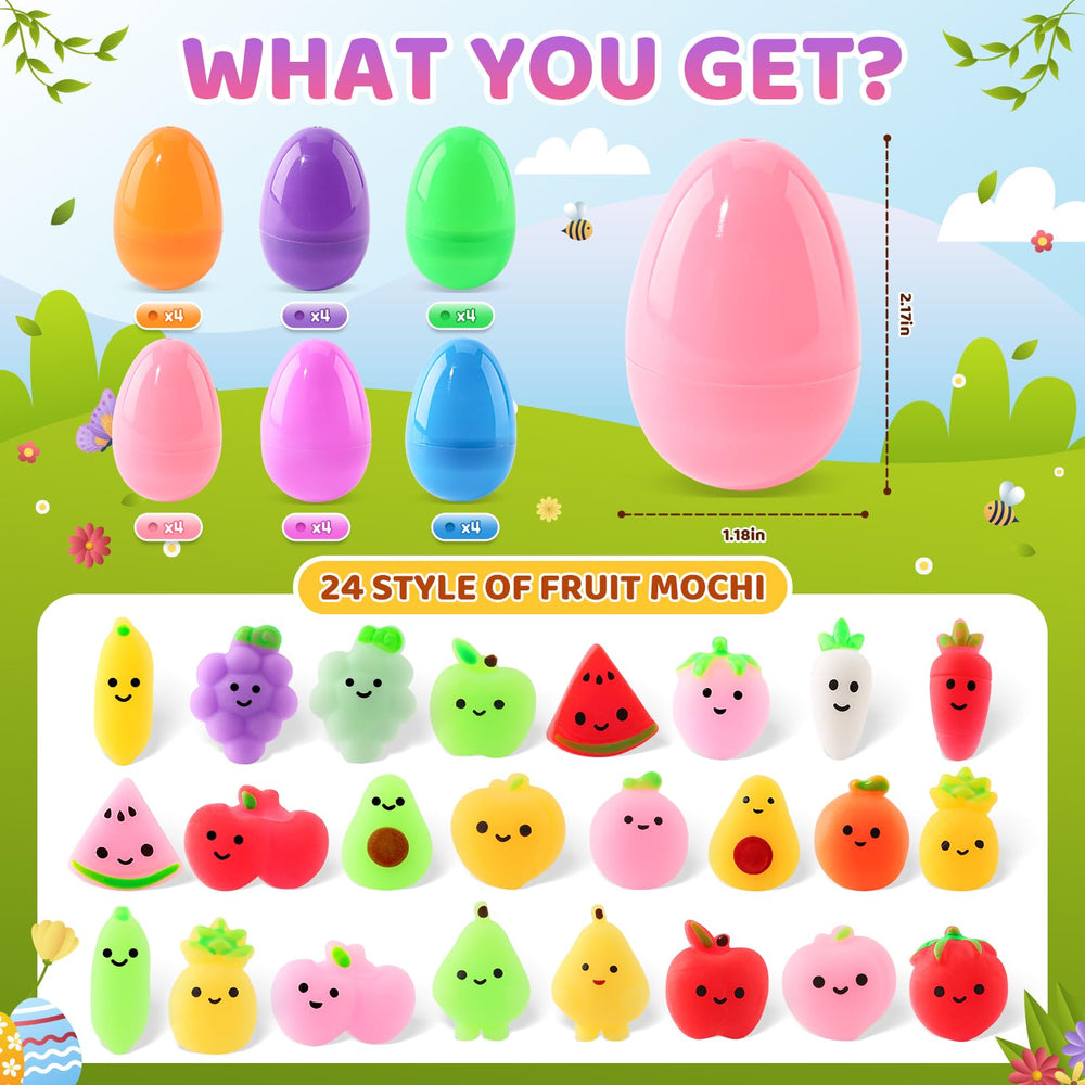 SpringFlower filled eggs reveal soft squishy toys for playful Easter hunts