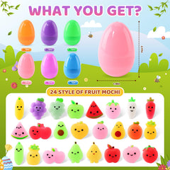 SpringFlower filled eggs reveal soft squishy toys for playful Easter hunts
