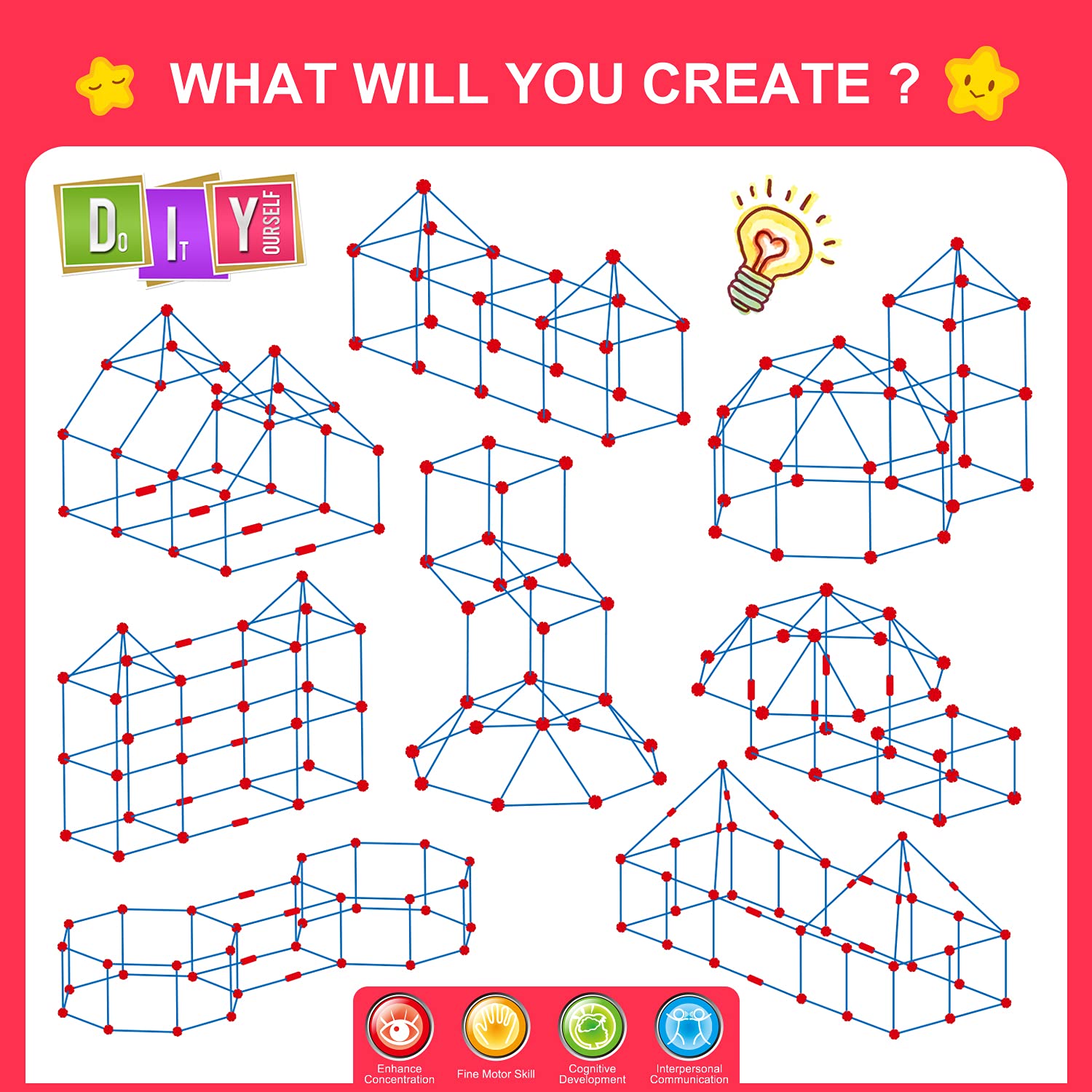 SpringFlower 140-piece set ready for imaginative indoor and outdoor play.