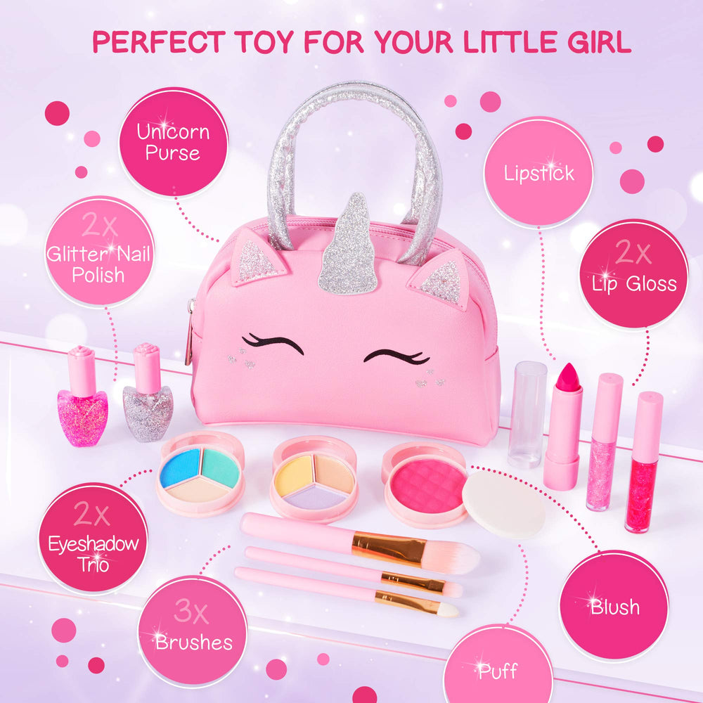 Sprinkles Toyz safe non-toxic formulas for gentle pretend makeup.