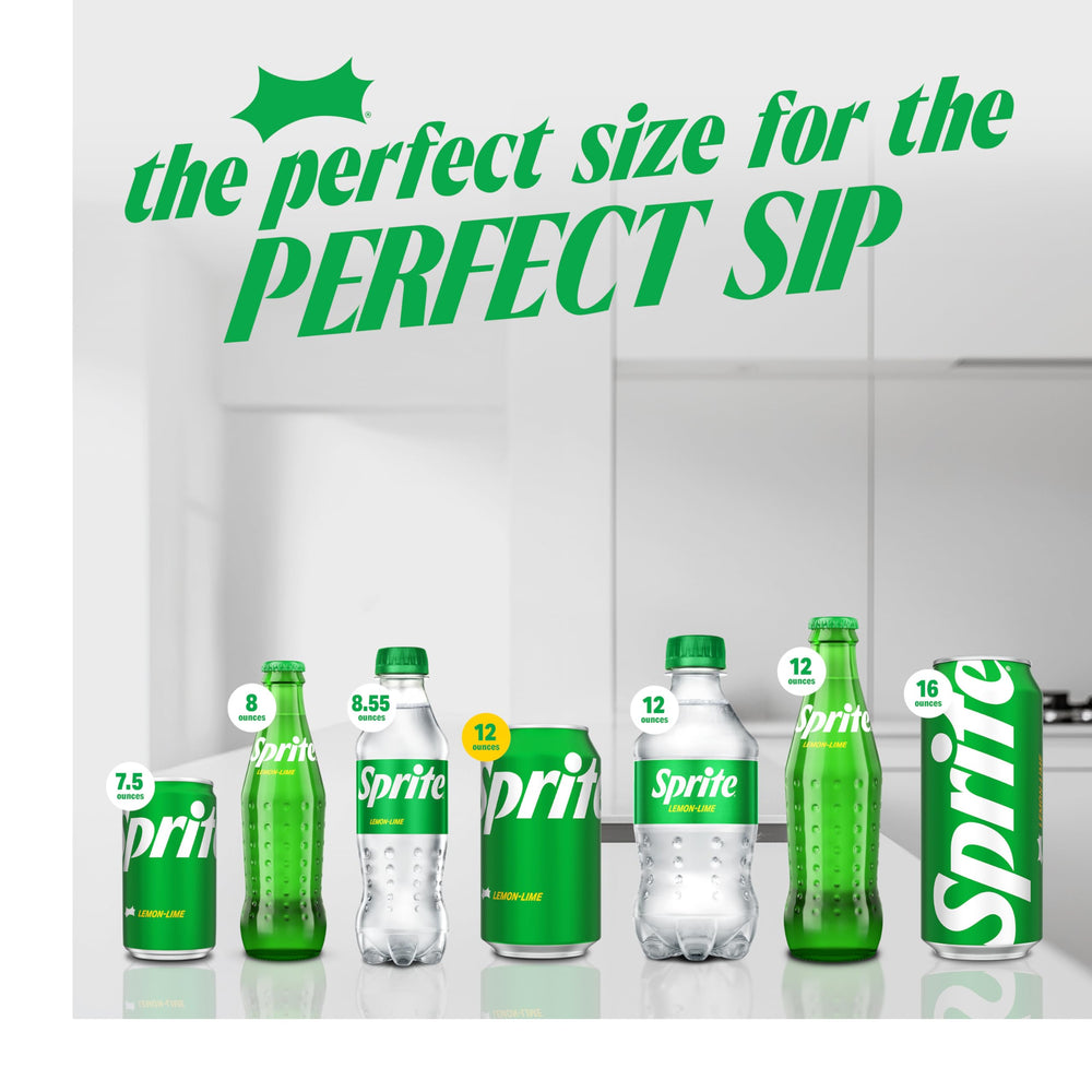 Close-up of Sprite label highlighting natural flavors