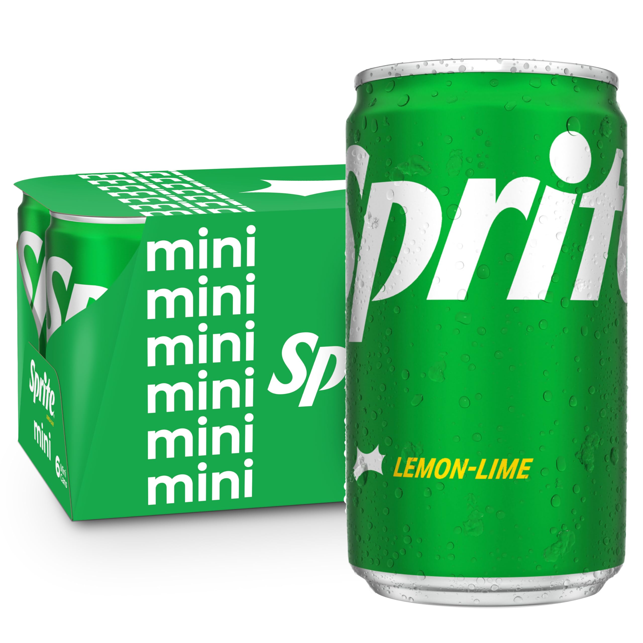 Sprite lemon-lime 7.5oz can chilled for hot-day refreshment