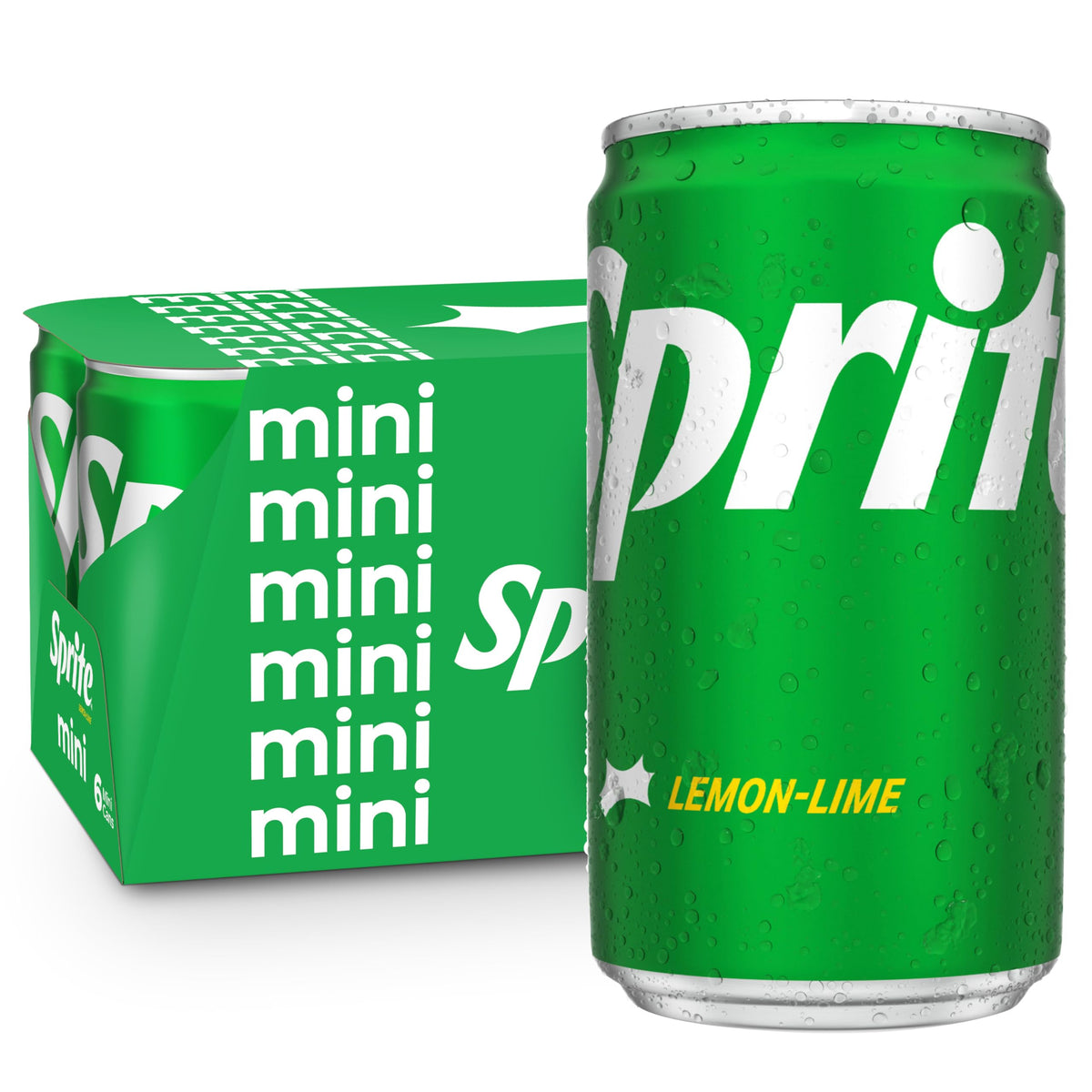 Sprite lemon-lime 7.5oz can chilled for hot-day refreshment
