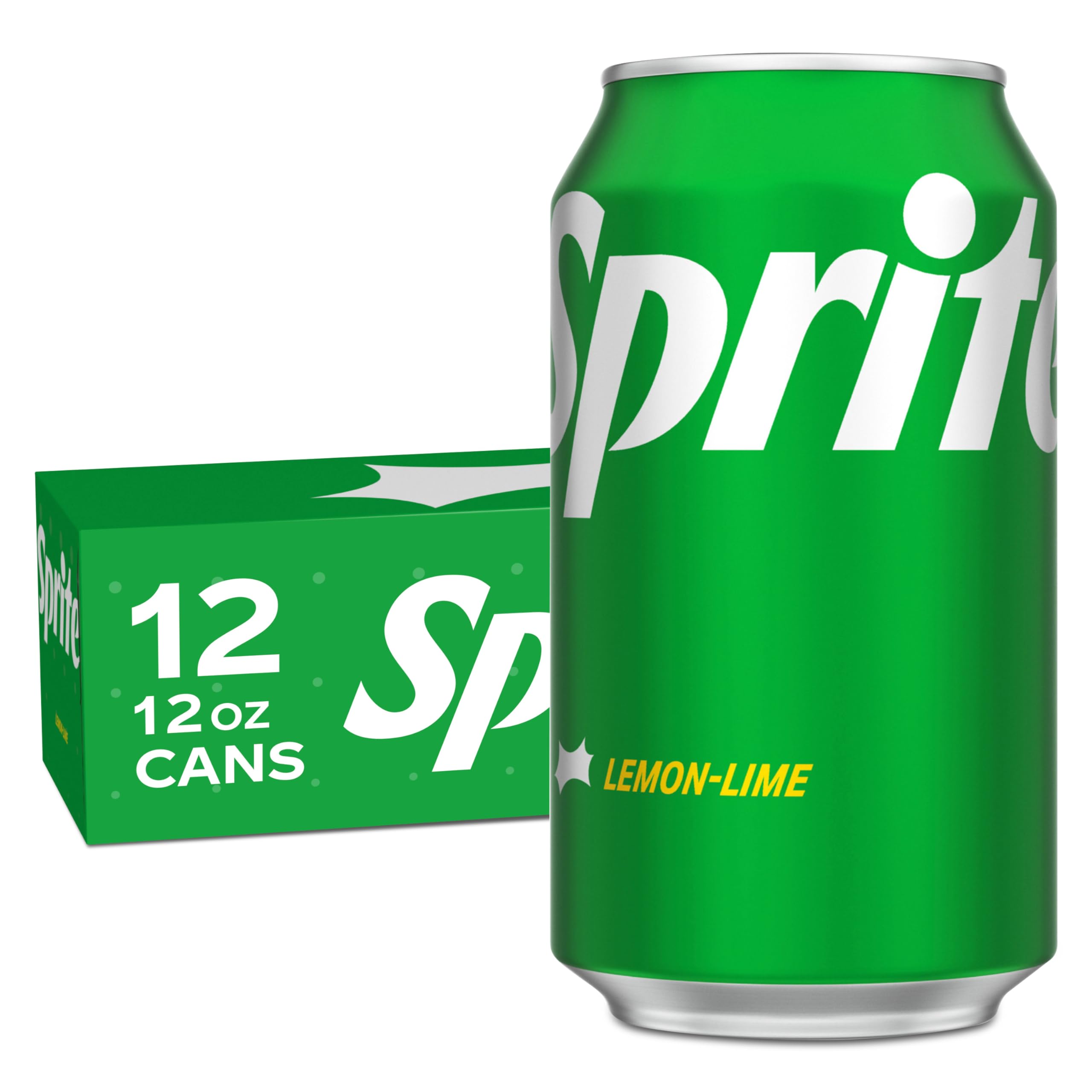 Sprite lemon-lime can for instant refreshment and bright citrus flavor