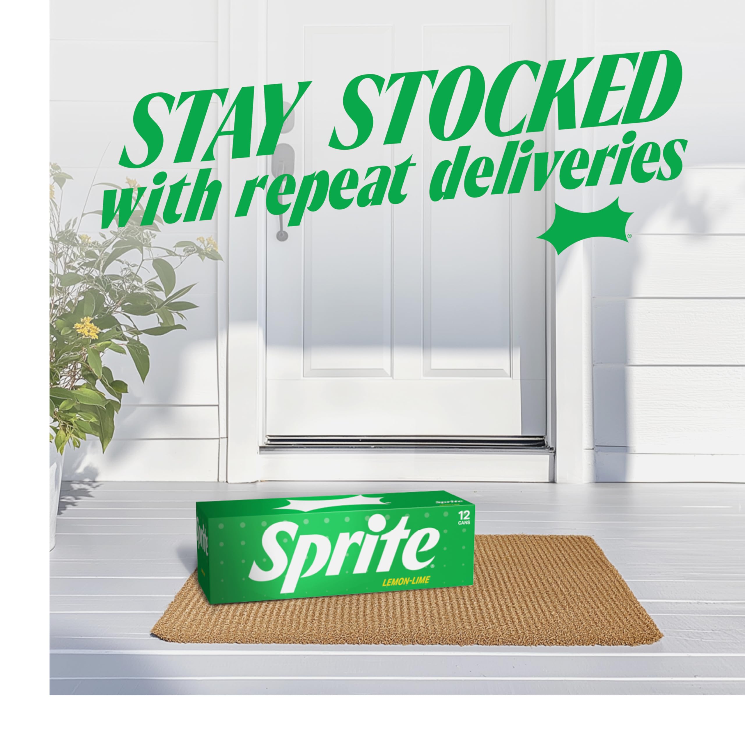 Refreshing Sprite in a glass with ice for everyday moments