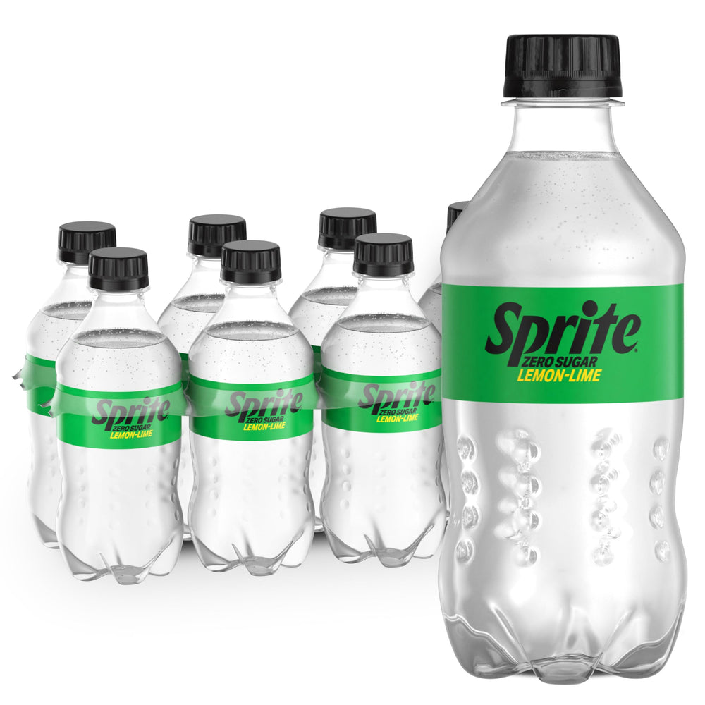 Sprite Zero Sugar Lemon Lime bottle front view for calorie-free refreshment