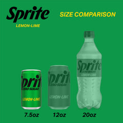 Sprite Zero Sugar Lemon Lime glass with ice signaling crisp, refreshing serve