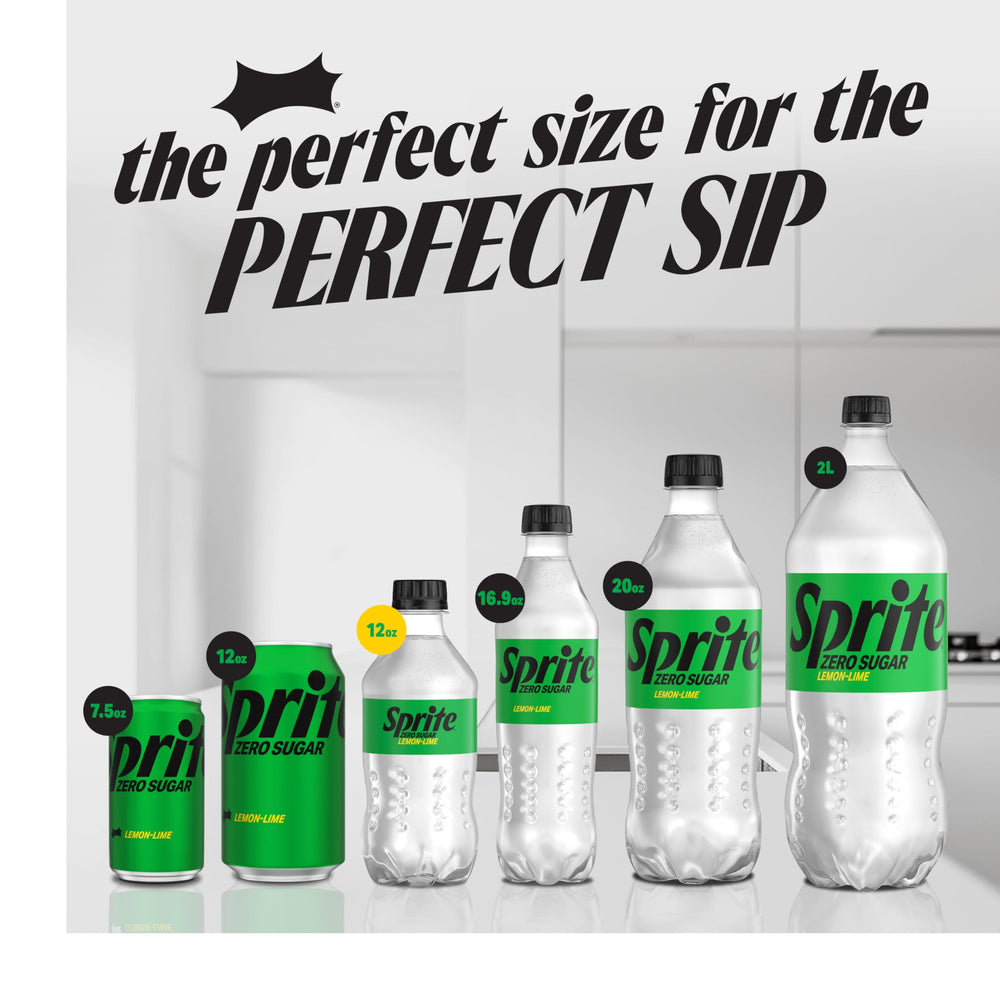 Sprite Zero Sugar Lemon Lime label closeup with kosher symbol
