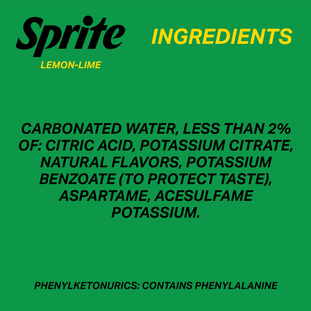 Sprite Zero Sugar Lemon Lime party cooler implying festive yet zero sugar option