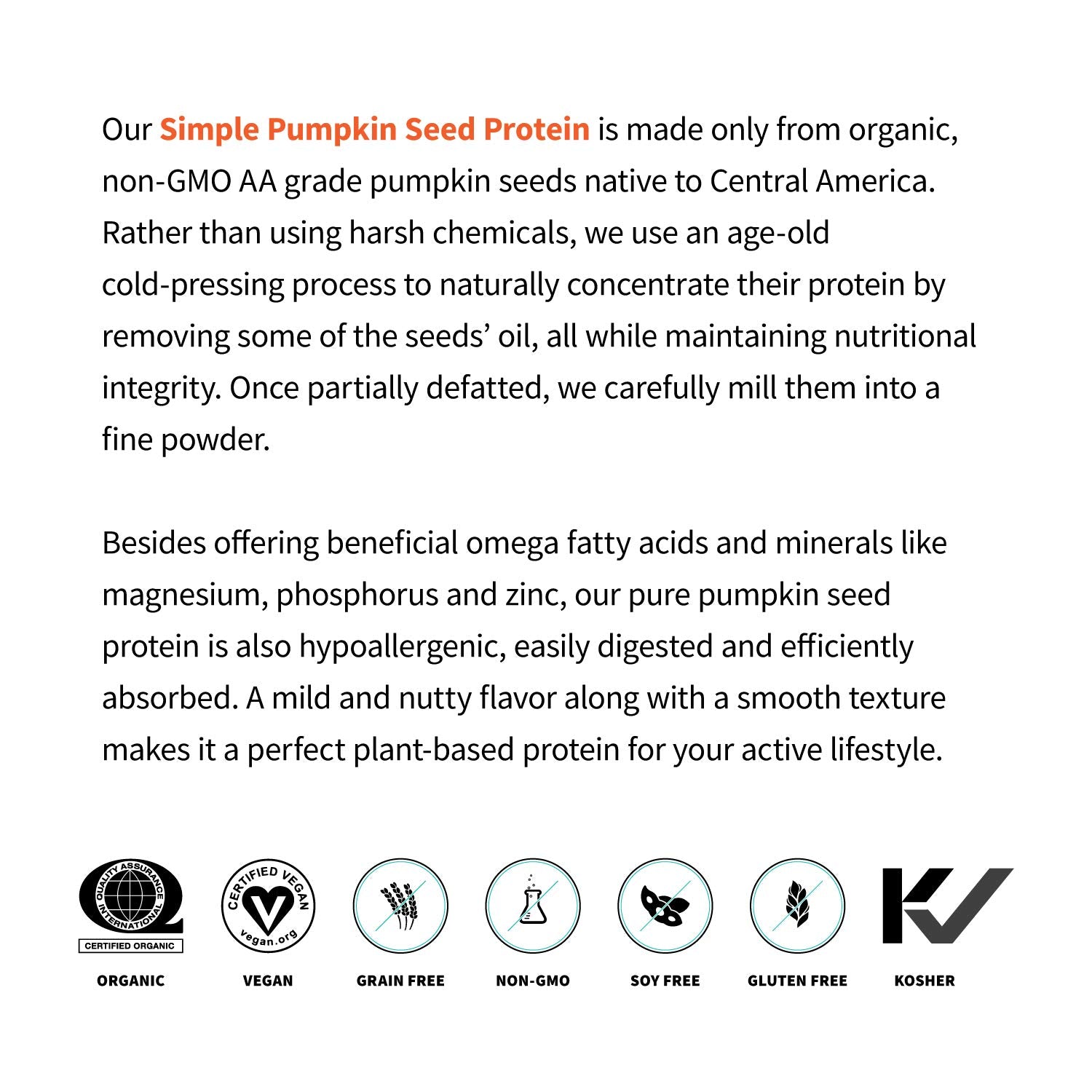 Sprout Living pumpkin seed protein close-up texture, ultra-clean powder.