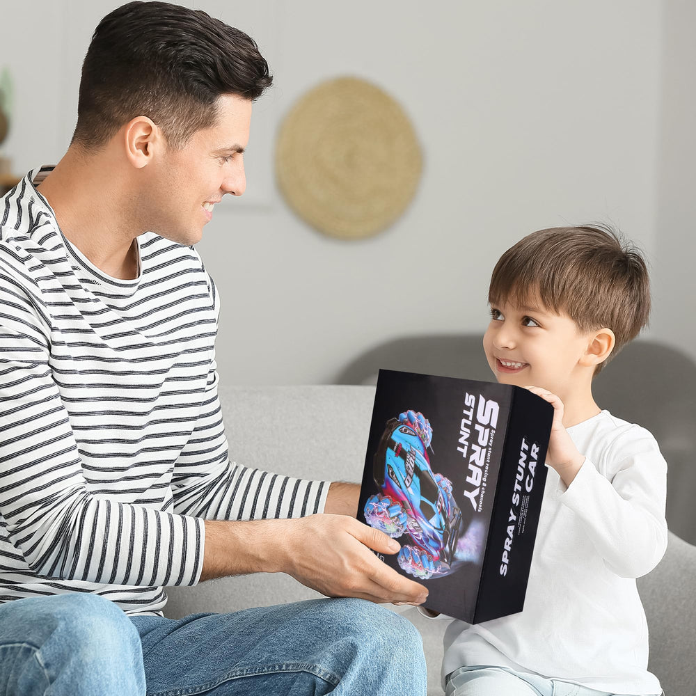 SPRSHY RC stunt car durable design withstands bumps during active play.