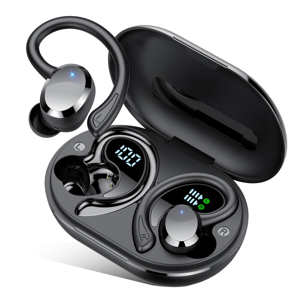 Sprtoybat Wireless Earbuds with LED display for quick battery checks during workouts