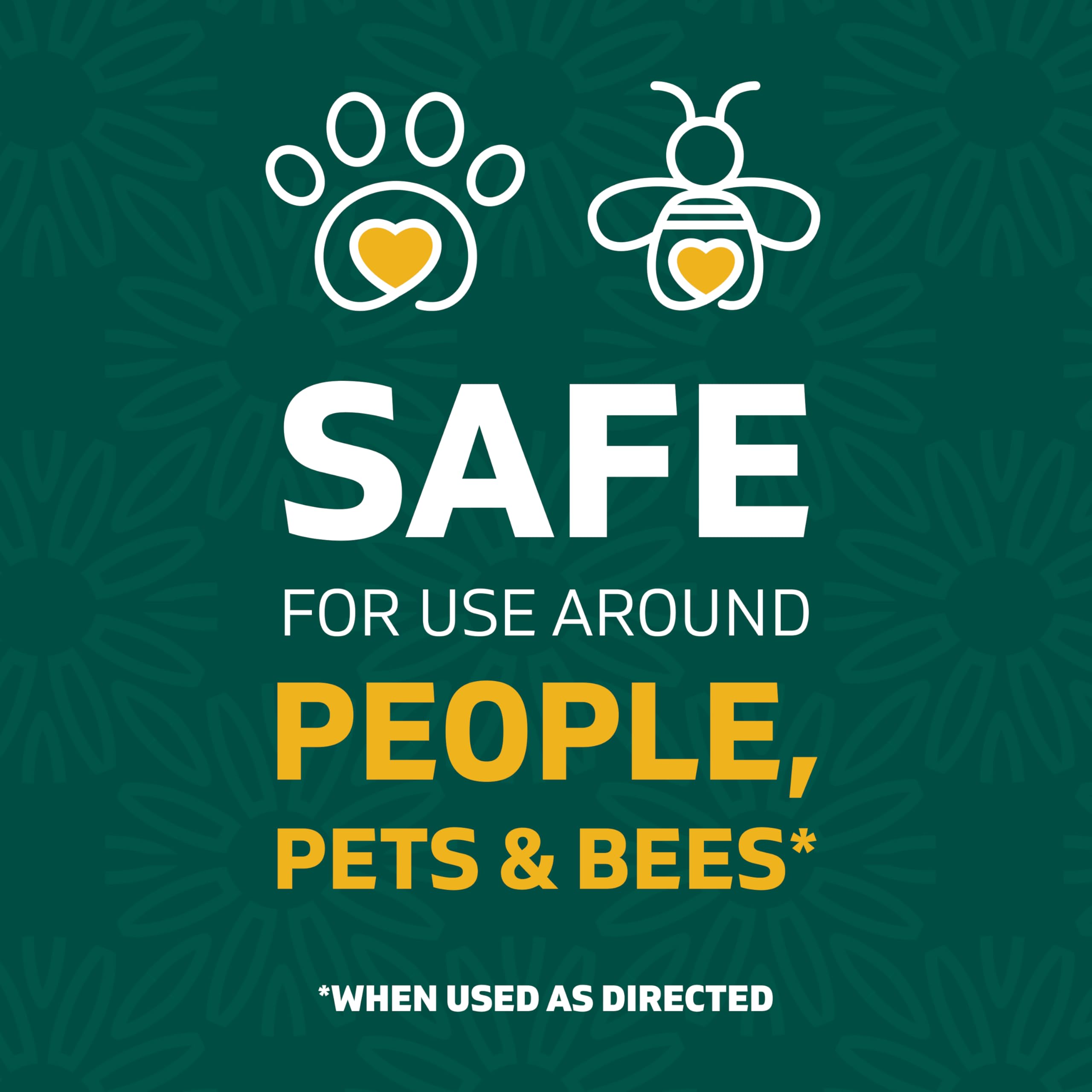 Spruce EZ-AIM controls dandelions and crabgrass in yard spaces.