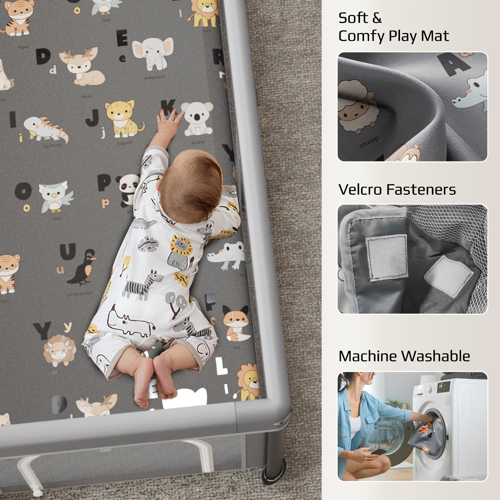 SPRX 360-degree mesh provides full visibility for caregivers.