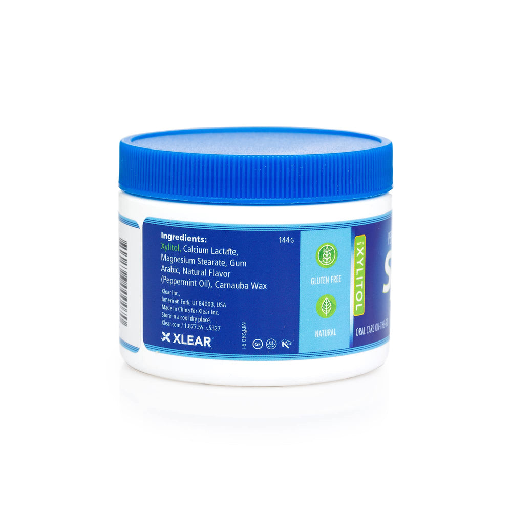 Spry Xylitol Peppermint mints after meals help maintain fresh breath on the go