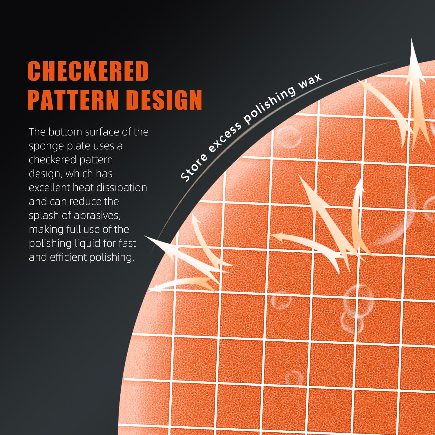 SPTA unique dual-surface design protects surface during polishing