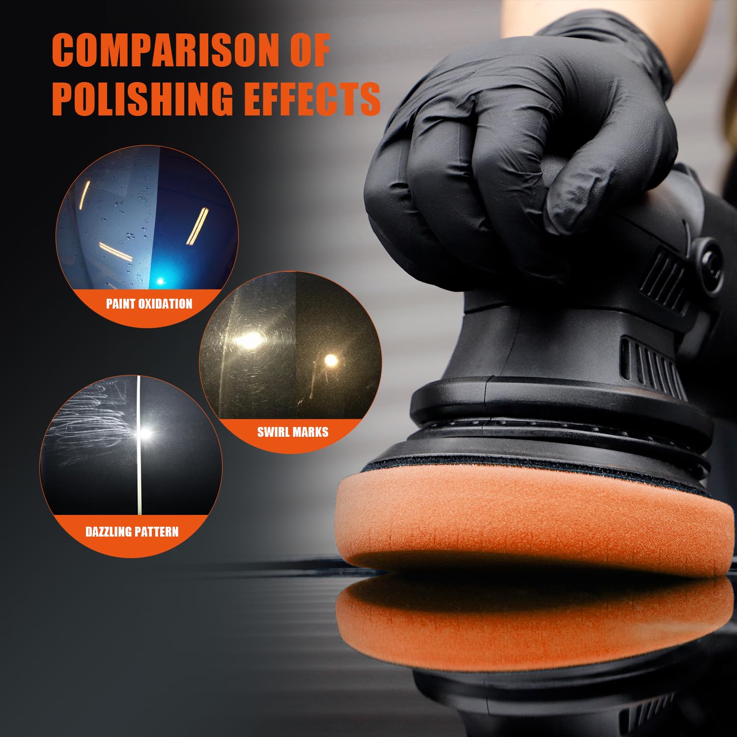 SPTA hook-and-loop backing enables quick pad changes