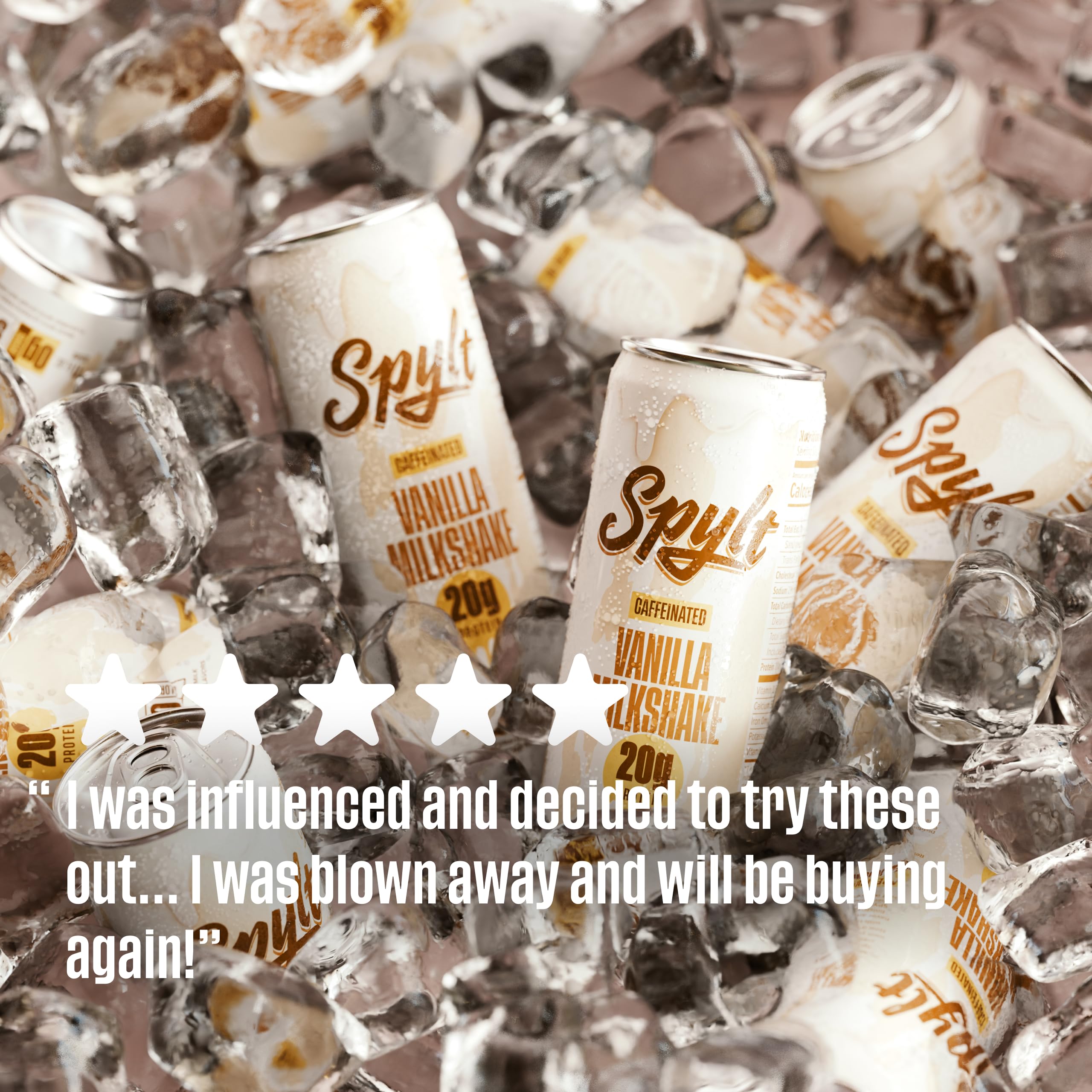 Spylt ready-to-drink milkshake in fridge signals grab-and-go nutrition.