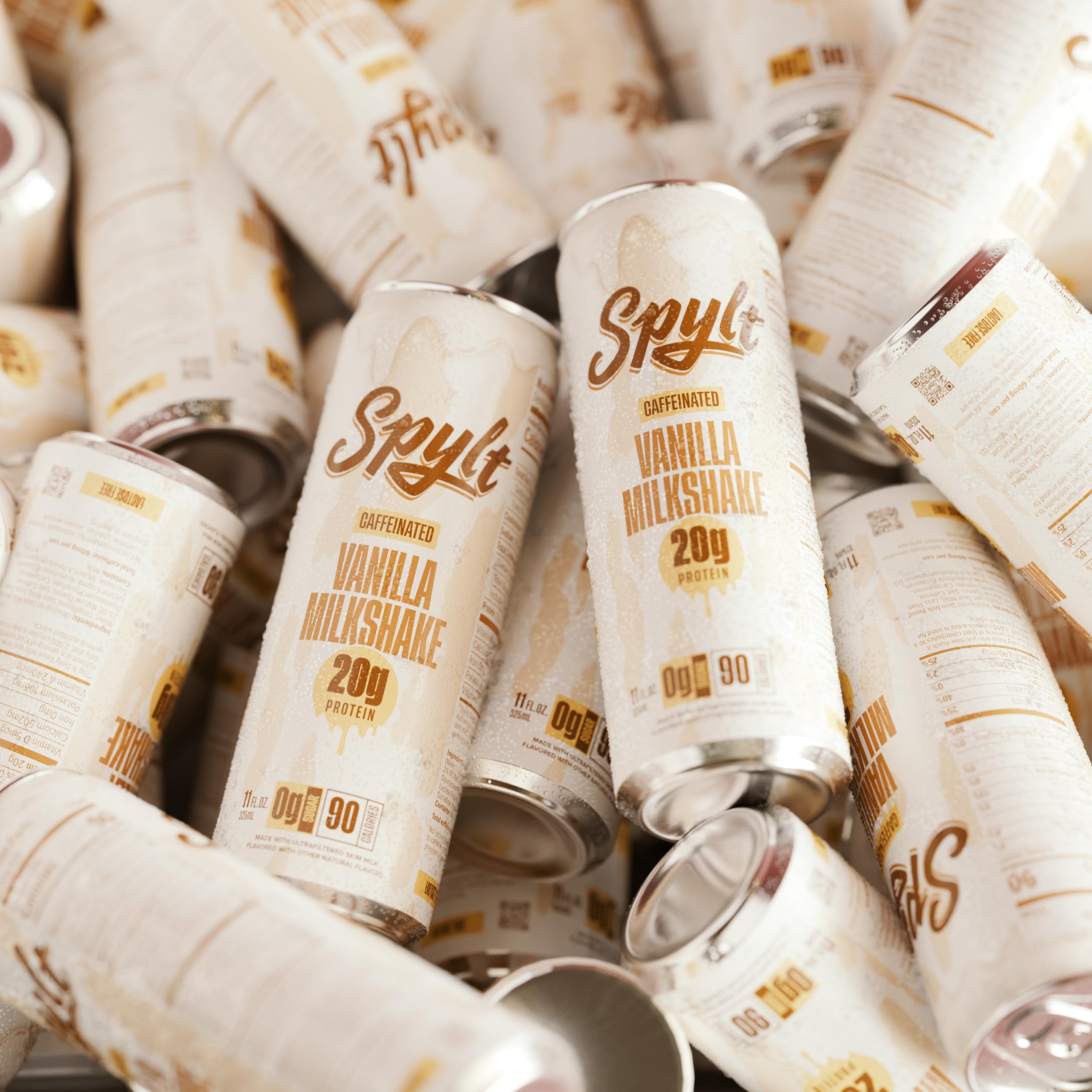 Spylt vanilla milkshake creamy texture swatch hints at smooth mouthfeel.