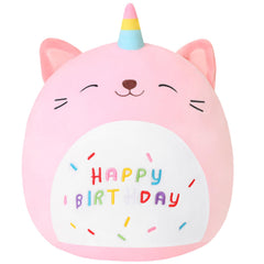SQEQE Unicorn Cat Plush full view, cozy decor for kids' rooms