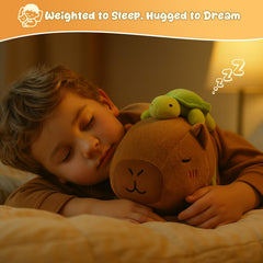 SQEQE weighted capybara plush interior beads provide gentle heft