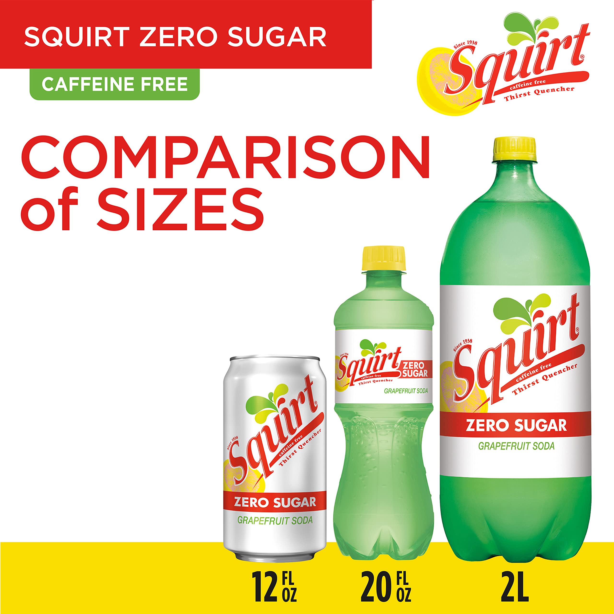 Label close-up on Squirt Zero Sugar emphasizes natural citrus flavors.