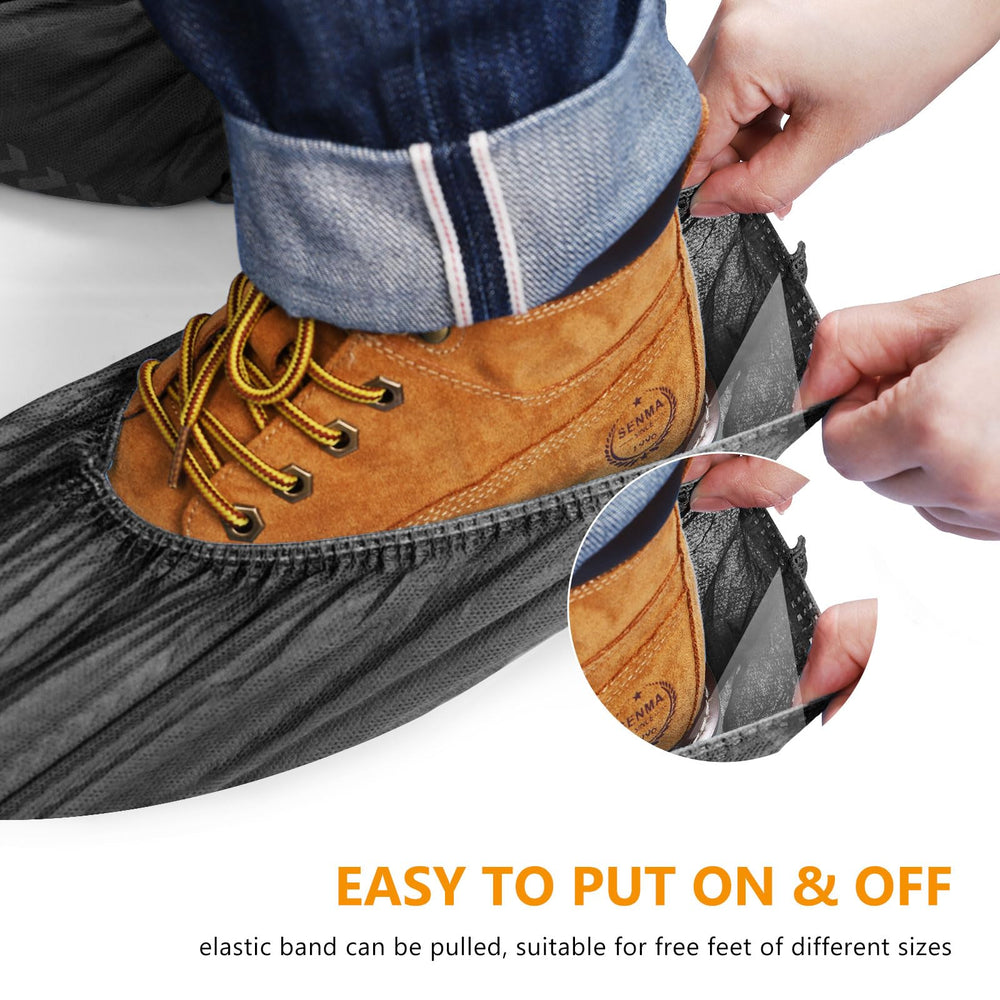 Squish rubber-band anti-slip feature enhances safety on smooth surfaces.