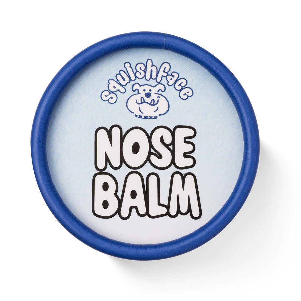 Squishface Nose Balm travel pack ready for car or bag trips.