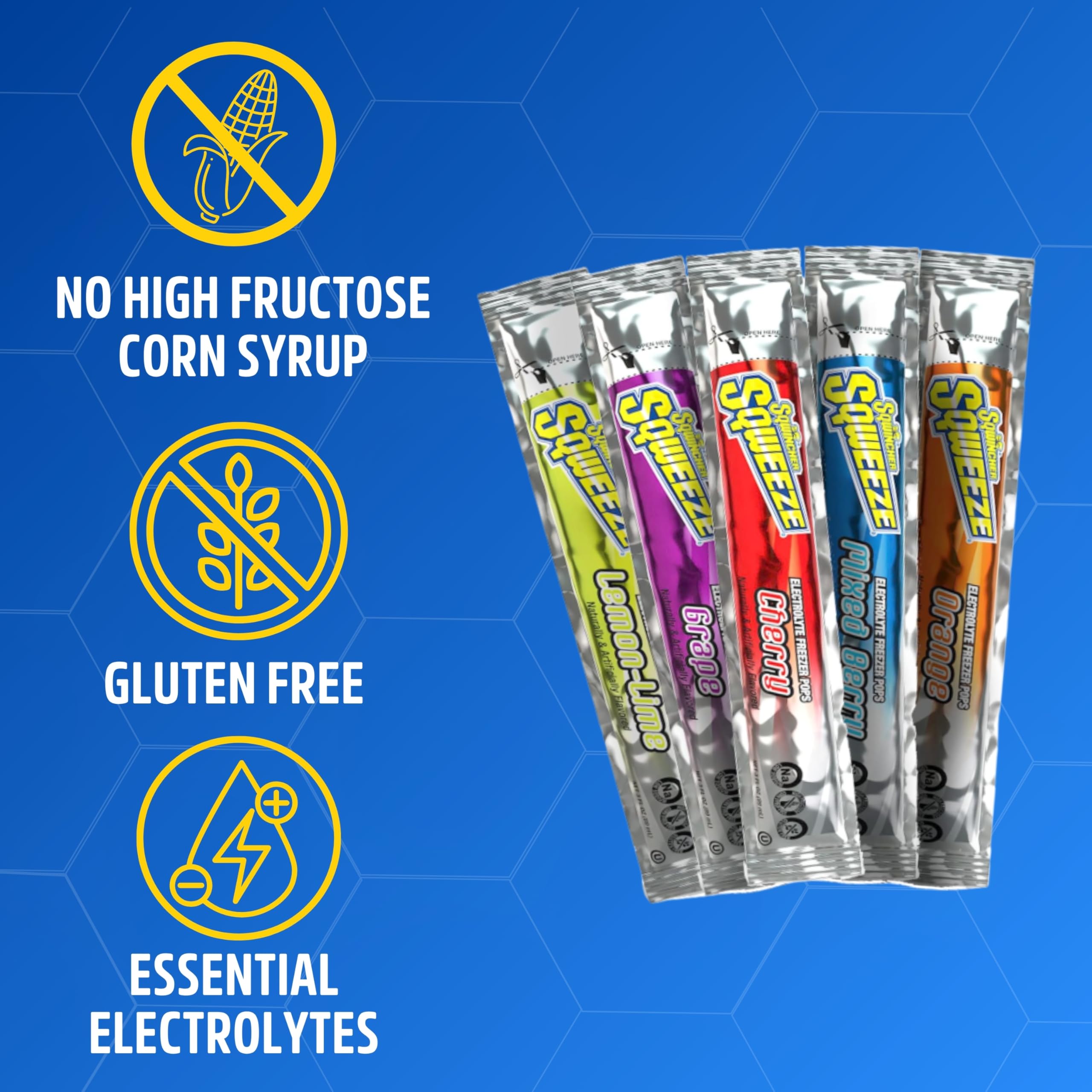 Sqwincher Sqweeze cherry electrolyte freezer pop quick cool-down.
